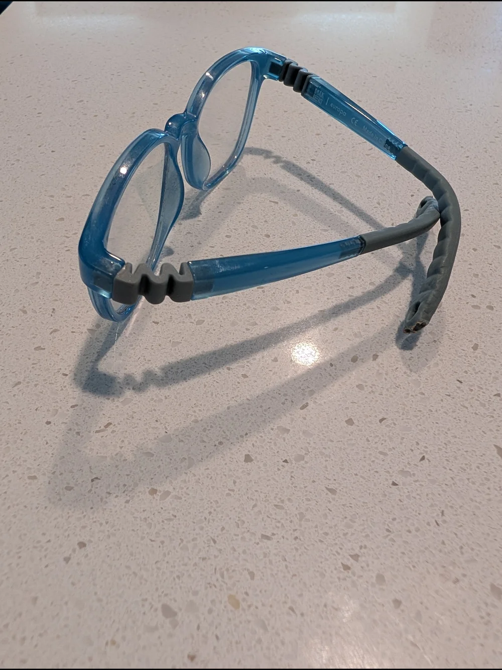Kids Flexible Light Blue Round/Square Eyeglass Frames
